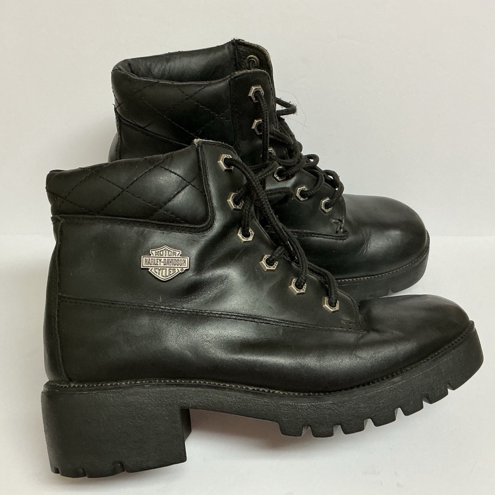 Harley-Davidson Women's Black Moto Boots 8.5
